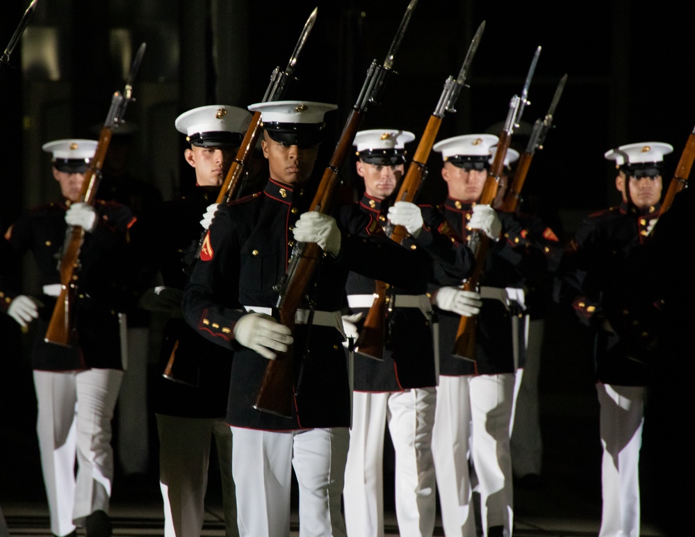 Marines with Marine Barracks Washington host another incredible Friday Evening Parade.