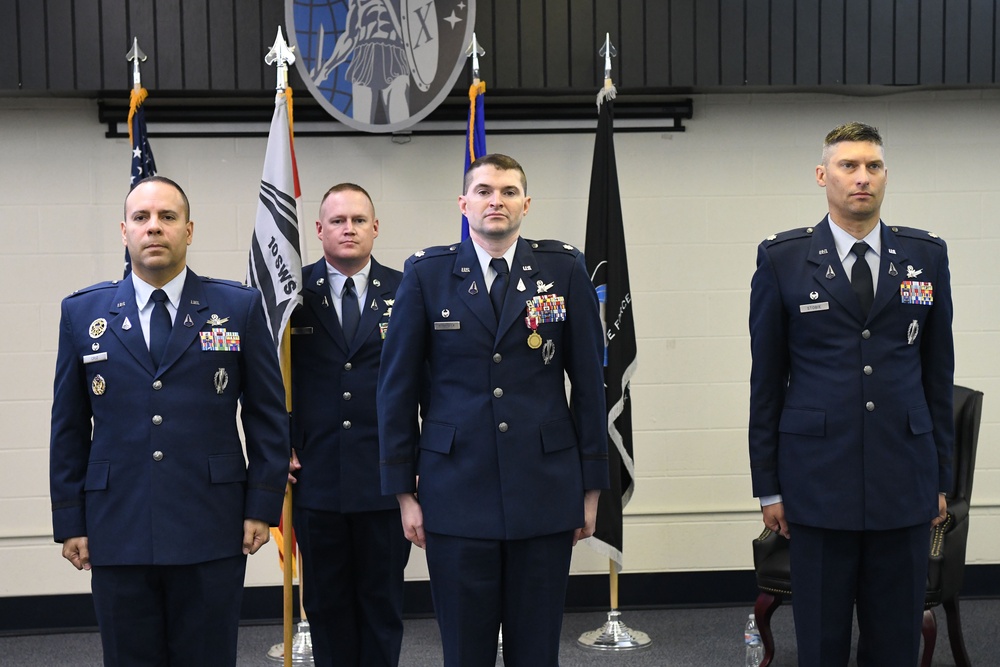 10th Space Warning Squadron change of command ceremony