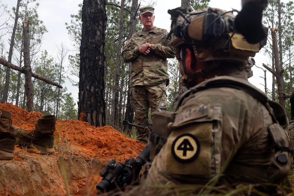 Army National Guard director meets with 44th IBCT troops during JRTC rotation