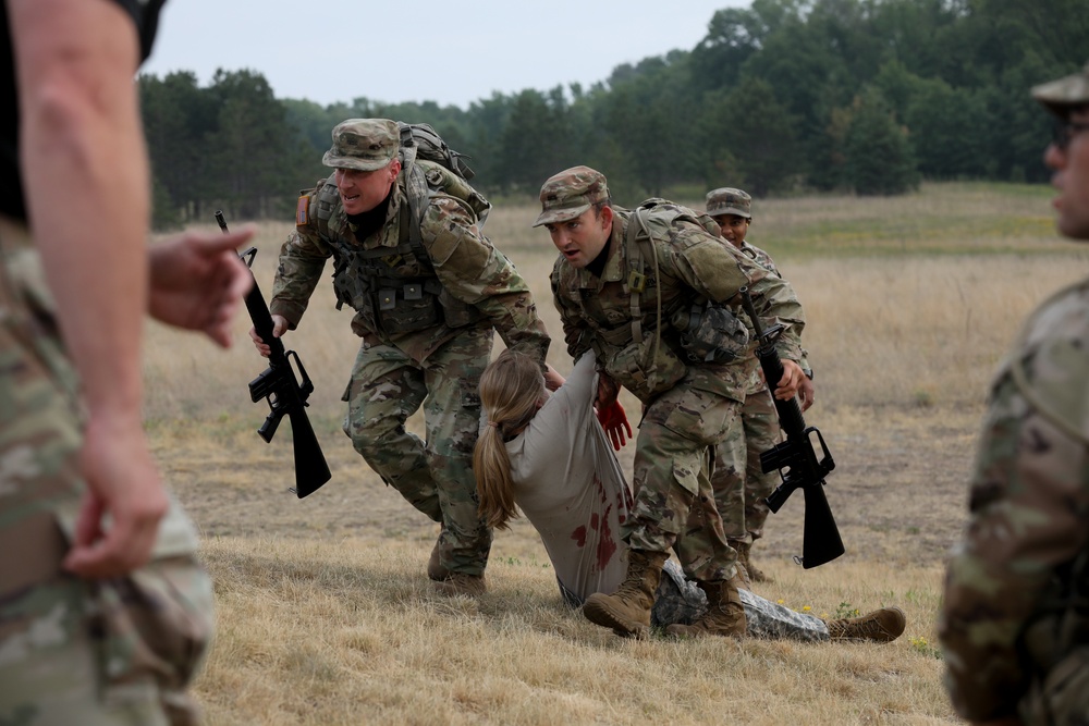 Officer Candidates Conduct Mass Casualty Training on Camp Ripley