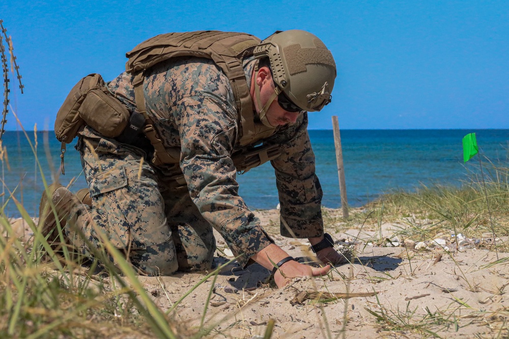 1st CEB and 1st EOD participate in integrated littoral ordnance disposal and explosive breaching