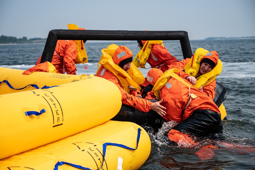 305th AMW SERE Operations conducts Water Survival Preparation