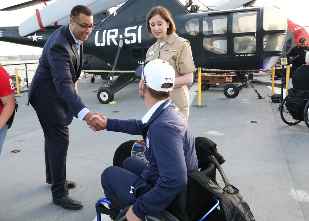 Assistant Secretary of the Navy (Manpower and Reserve Affairs) Franklin R. Parker 2023 Department of Defense Warrior Games Kick-Off Event.