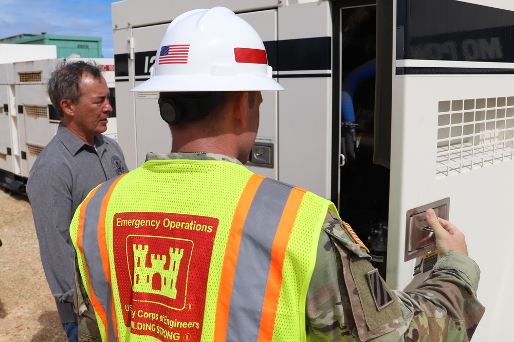 Guam Representative Visits USACE Power Mission