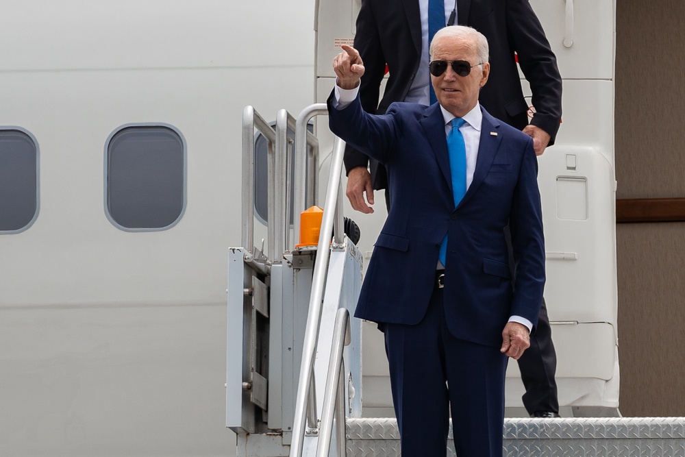 President Joe Biden Visits Bradley Air National Guard Base