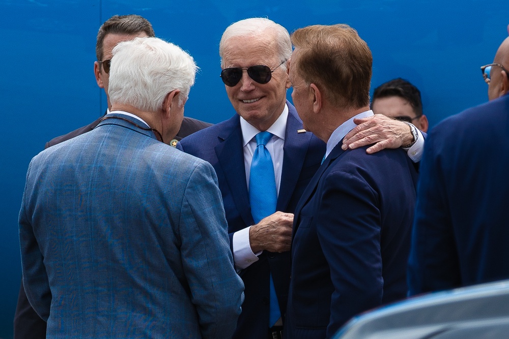 President Joe Biden Visits Bradley Air National Guard Base