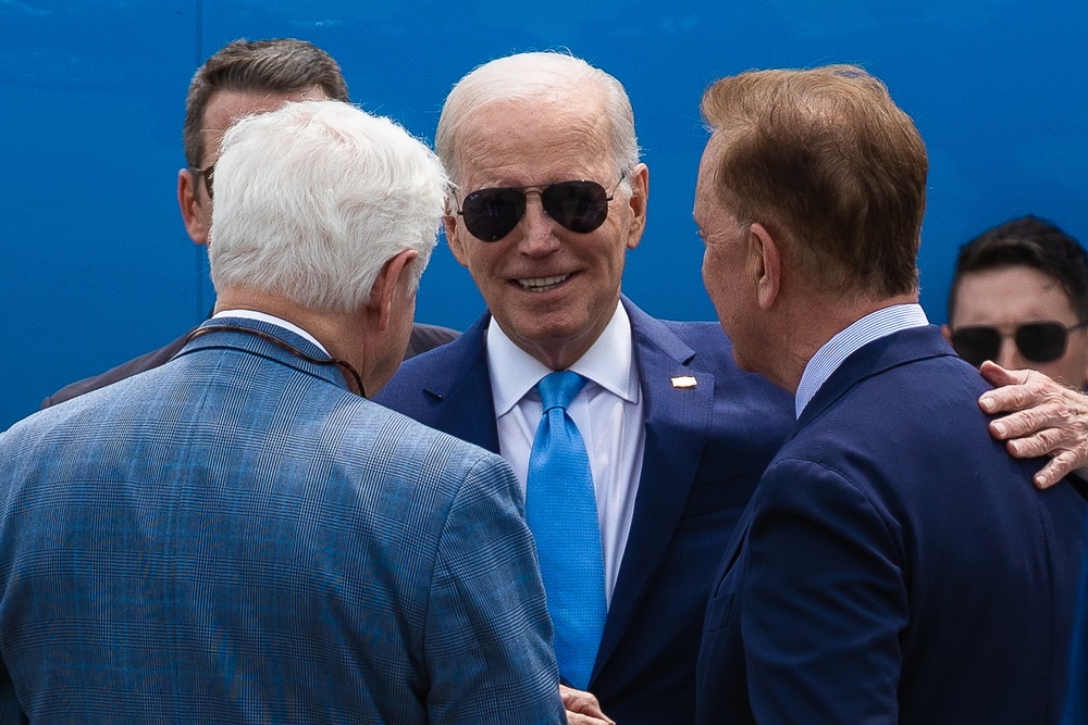 President Joe Biden Visits Bradley Air National Guard Base