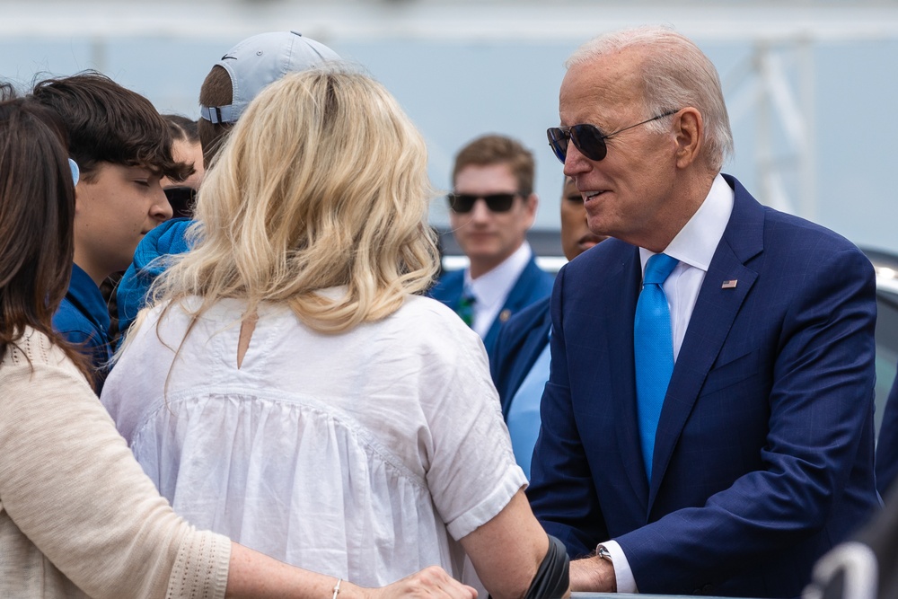 President Joe Biden Visits Bradley Air National Guard Base