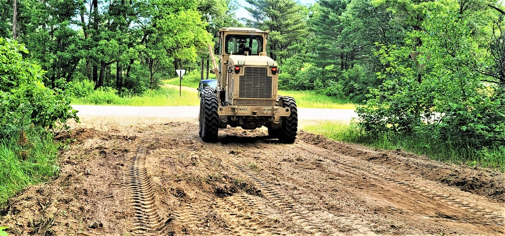 411th Engineers bring road-building skills to Fort McCoy troop project