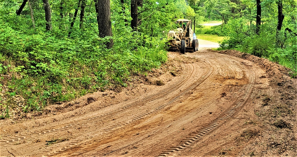 411th Engineers bring road-building skills to Fort McCoy troop project