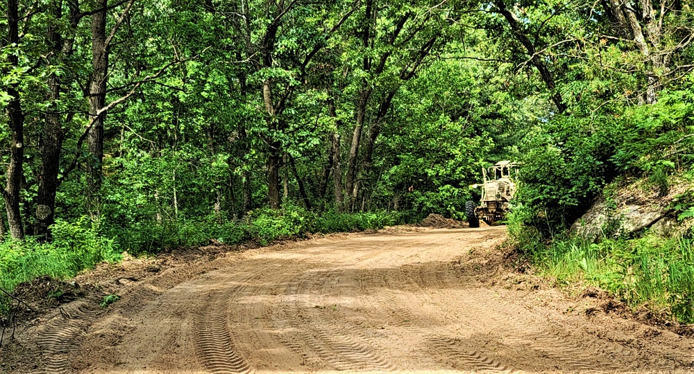 411th Engineers bring road-building skills to Fort McCoy troop project