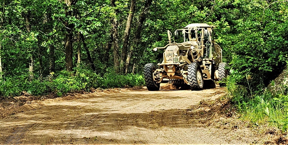 411th Engineers bring road-building skills to Fort McCoy troop project