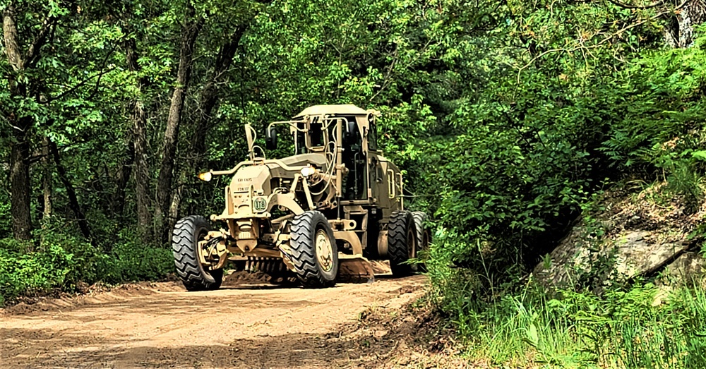 411th Engineers bring road-building skills to Fort McCoy troop project