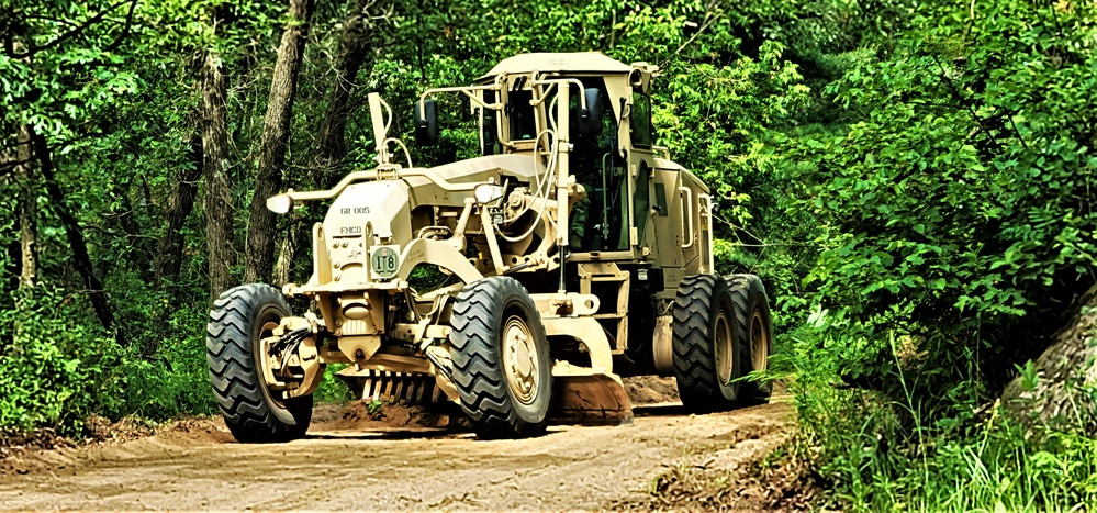 411th Engineers bring road-building skills to Fort McCoy troop project