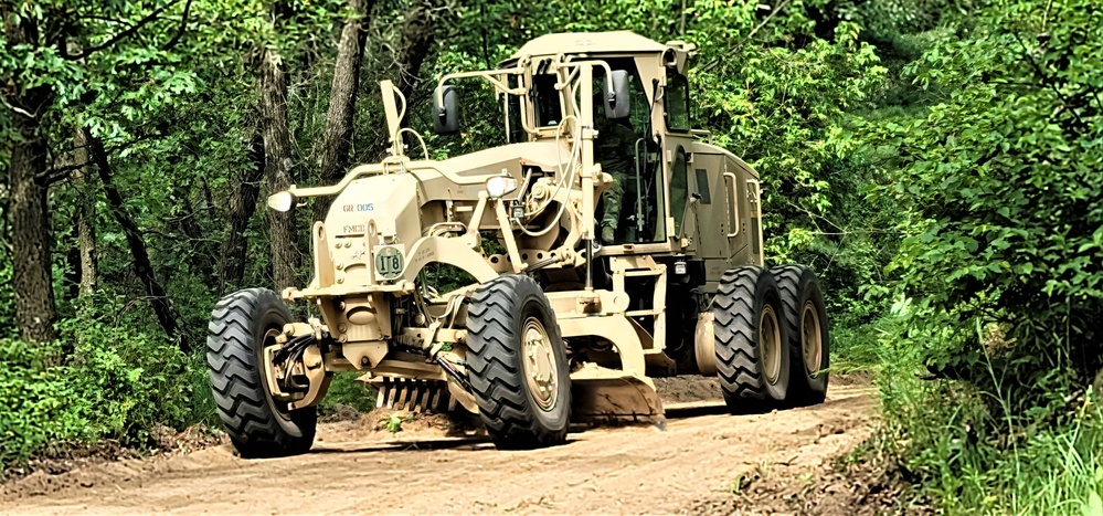 411th Engineers bring road-building skills to Fort McCoy troop project