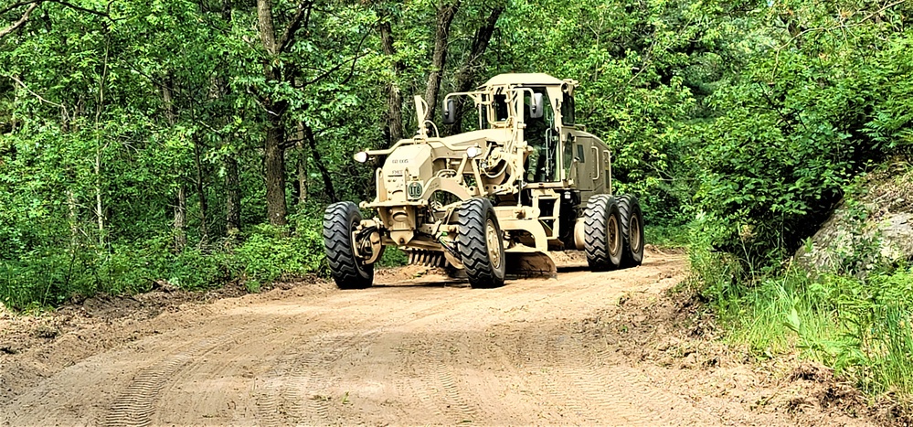 411th Engineers bring road-building skills to Fort McCoy troop project