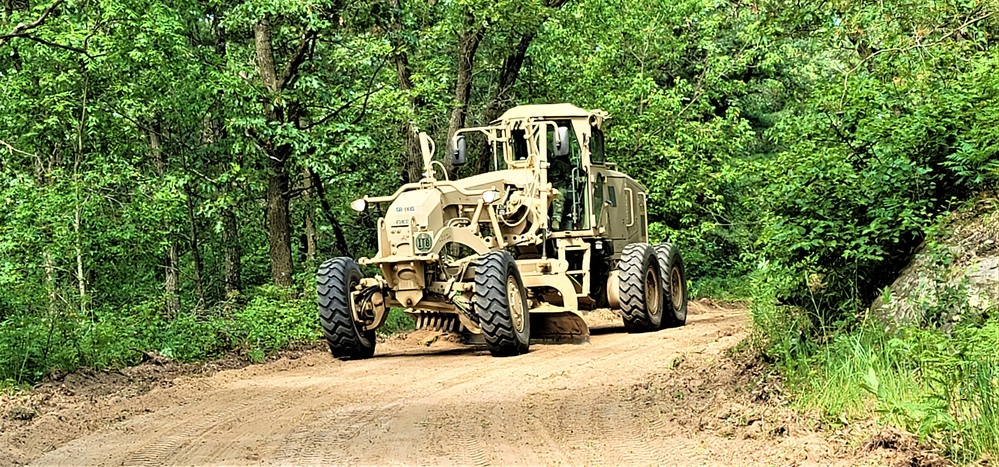 411th Engineers bring road-building skills to Fort McCoy troop project