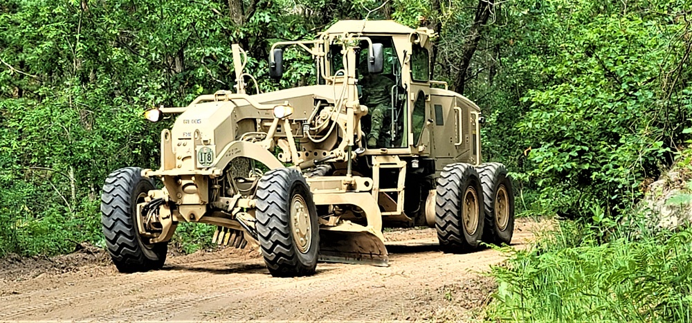 411th Engineers bring road-building skills to Fort McCoy troop project