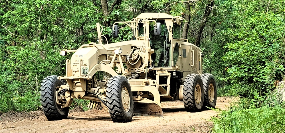 411th Engineers bring road-building skills to Fort McCoy troop project