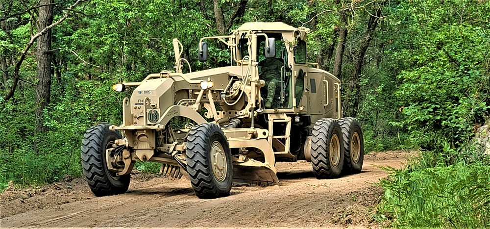 411th Engineers bring road-building skills to Fort McCoy troop project