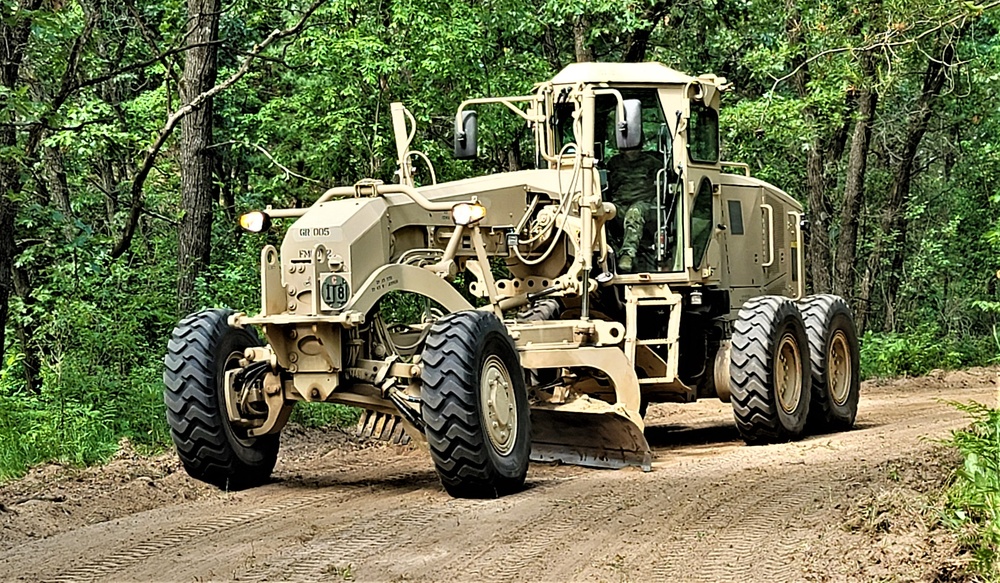 411th Engineers bring road-building skills to Fort McCoy troop project