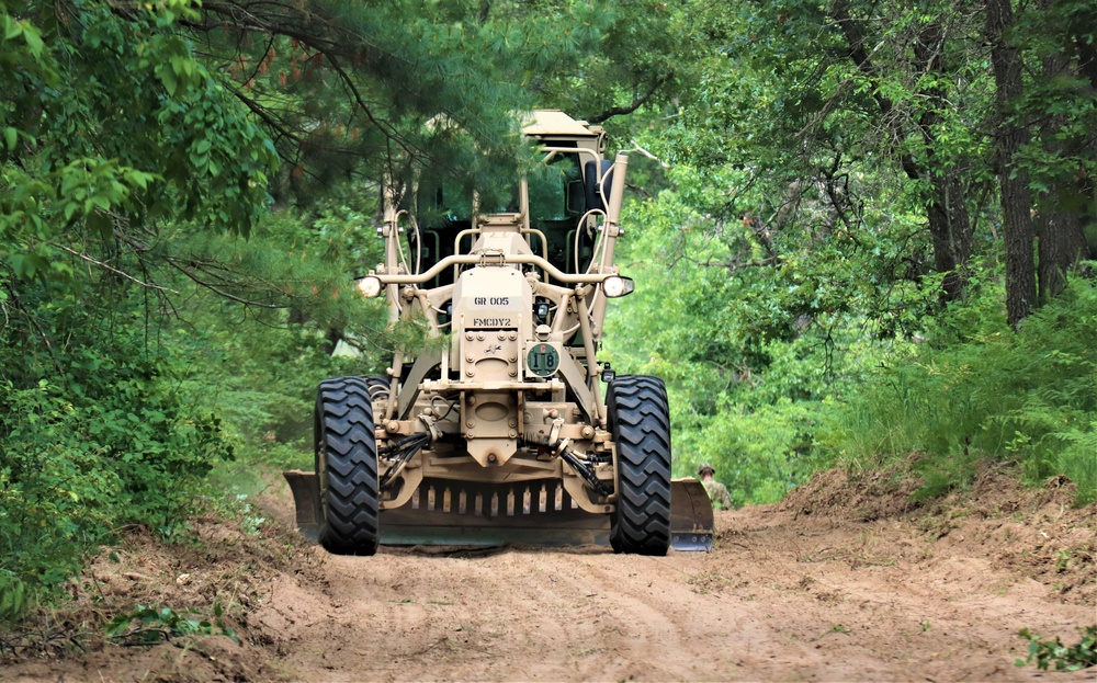 411th Engineers bring road-building skills to Fort McCoy troop project