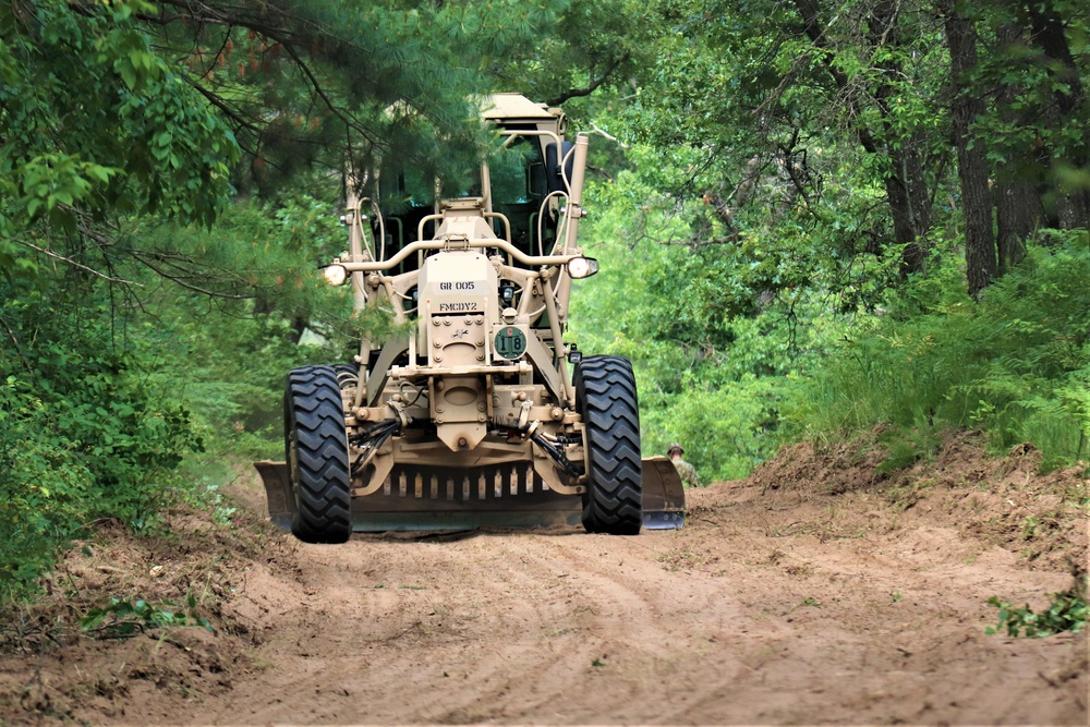 411th Engineers bring road-building skills to Fort McCoy troop project