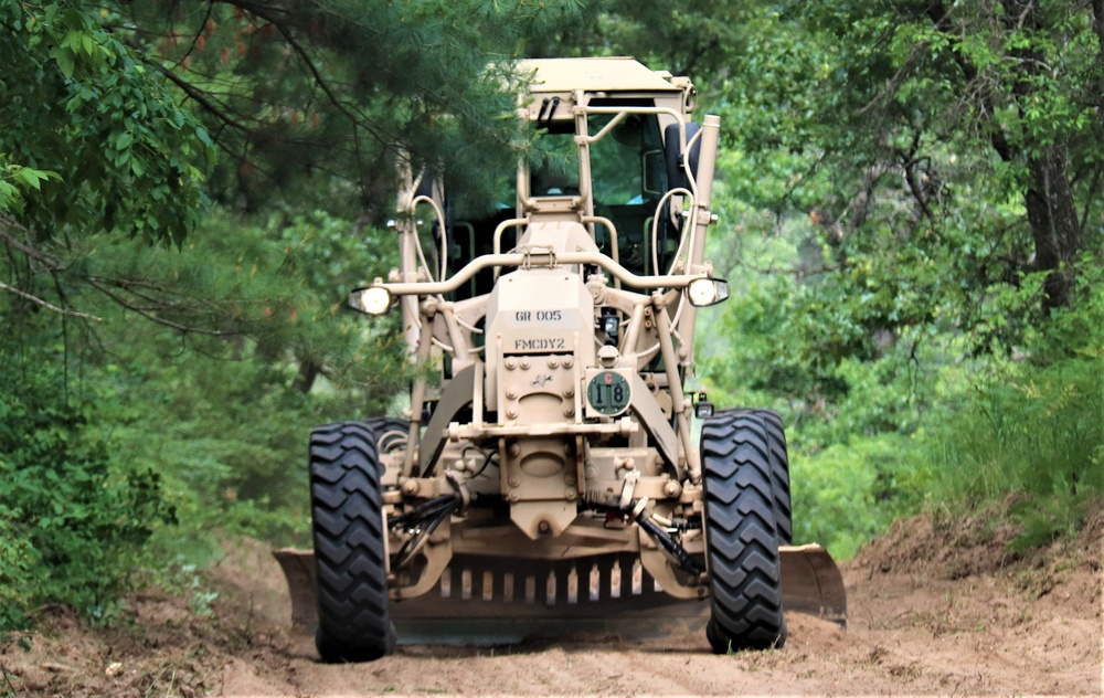 411th Engineers bring road-building skills to Fort McCoy troop project