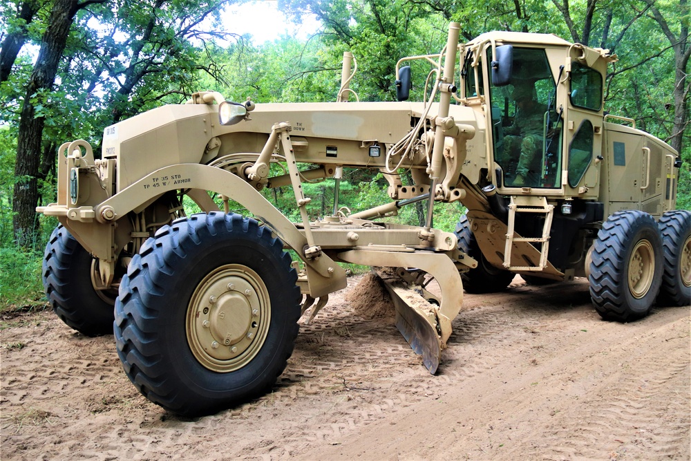 411th Engineers bring road-building skills to Fort McCoy troop project
