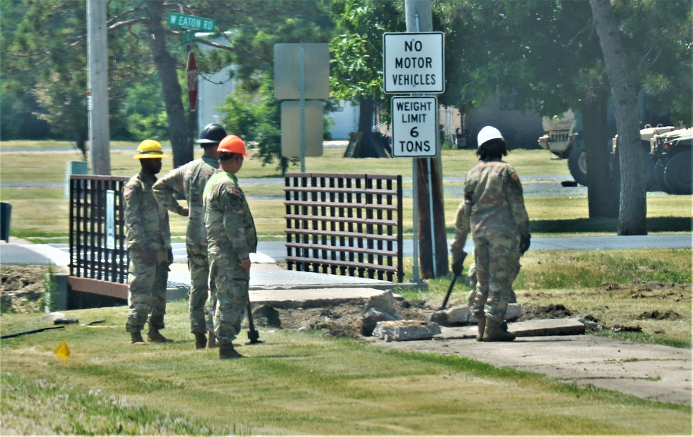 Army Reserve’s 389th Engineer Company supports troop projects at Fort McCoy