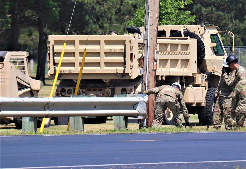 Army Reserve’s 389th Engineer Company supports troop projects at Fort McCoy