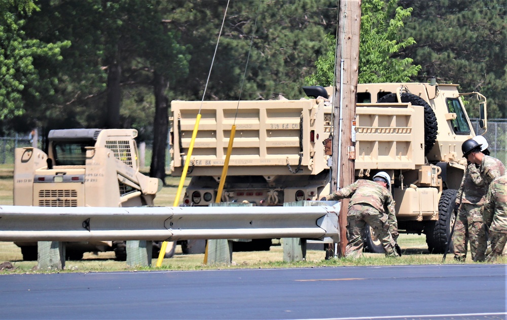Army Reserve’s 389th Engineer Company supports troop projects at Fort McCoy