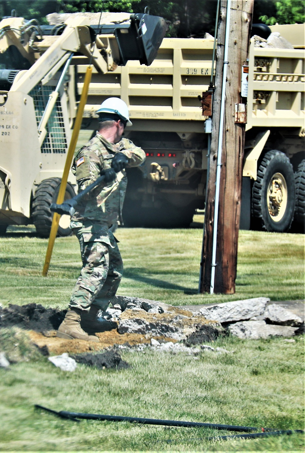 Army Reserve’s 389th Engineer Company supports troop projects at Fort McCoy