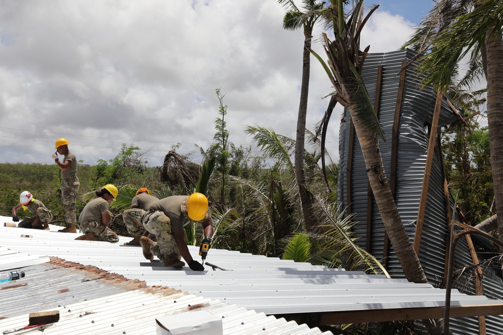 9th MSC Soldiers Assist with Task Force &quot;Rise up&quot; for Mawar relief efforts