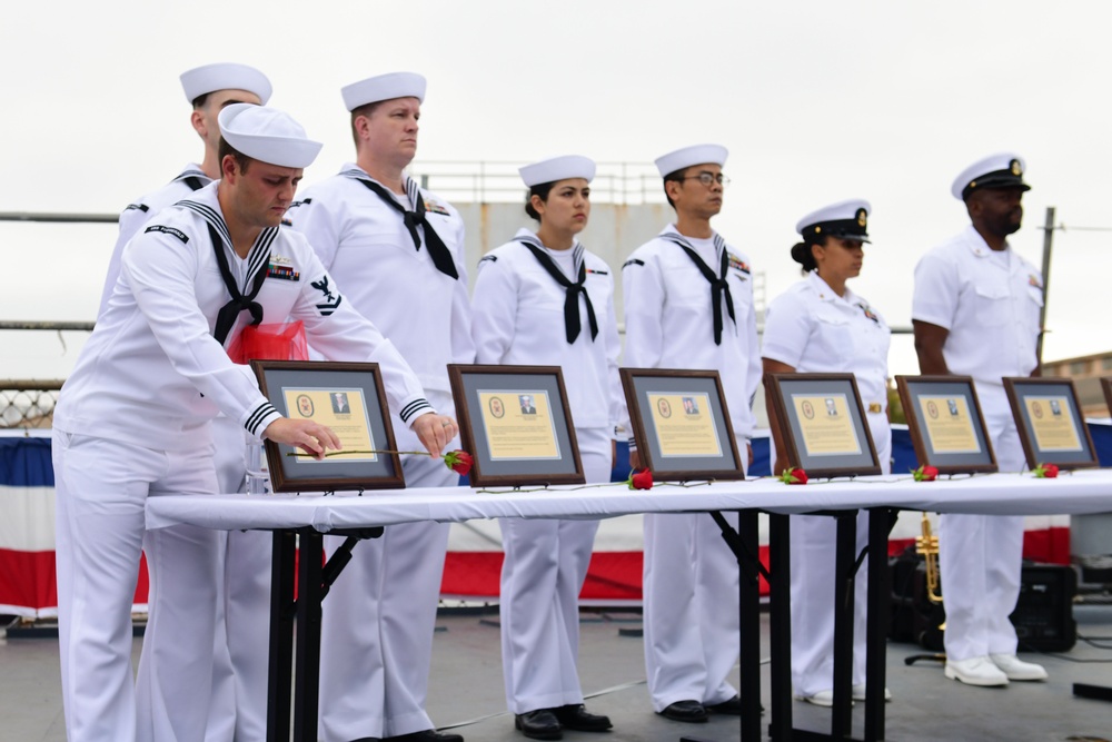 USS Fitzgerald honors the fallen