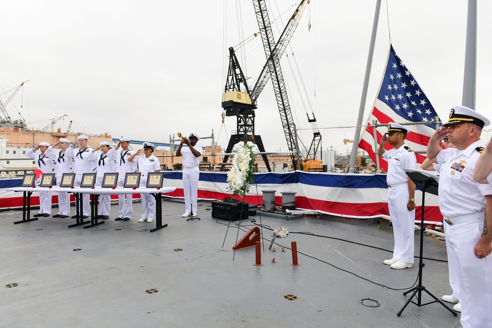 USS Fitzgerald honors the fallen