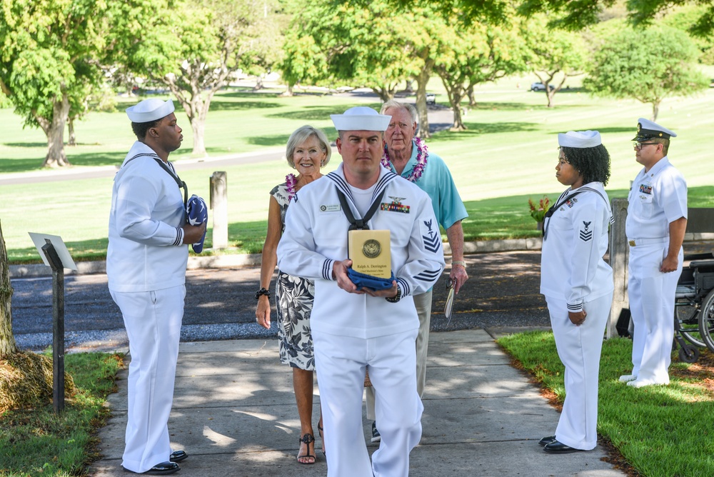 U.S. Navy Chief Machinist’s Mate Ralph Derrington interment ceremony