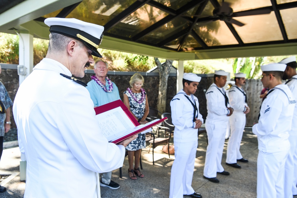 U.S. Navy Chief Machinist’s Mate Ralph Derrington interment ceremony