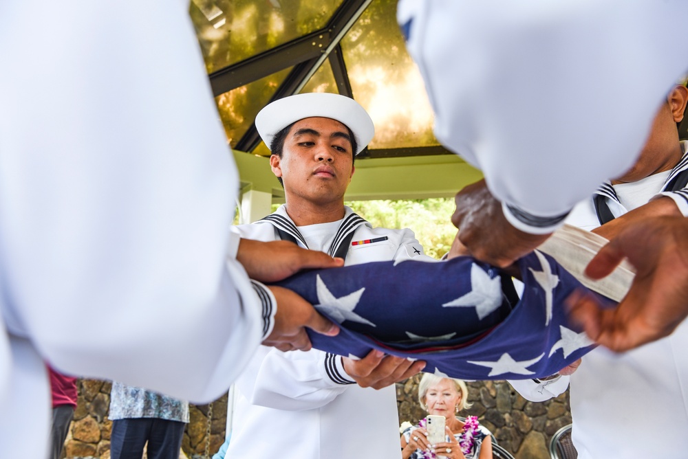 U.S. Navy Chief Machinist’s Mate Ralph Derrington interment ceremony