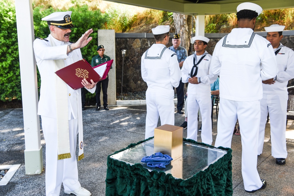 U.S. Navy Chief Machinist’s Mate Ralph Derrington interment ceremony