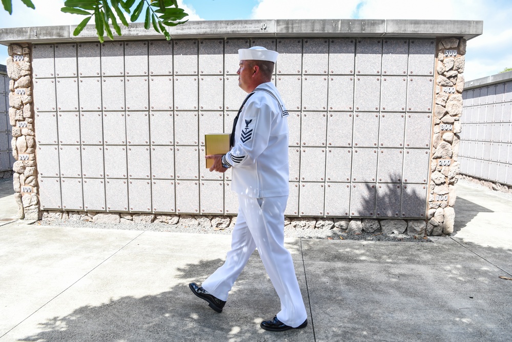 U.S. Navy Chief Machinist’s Mate Ralph Derrington interment ceremony