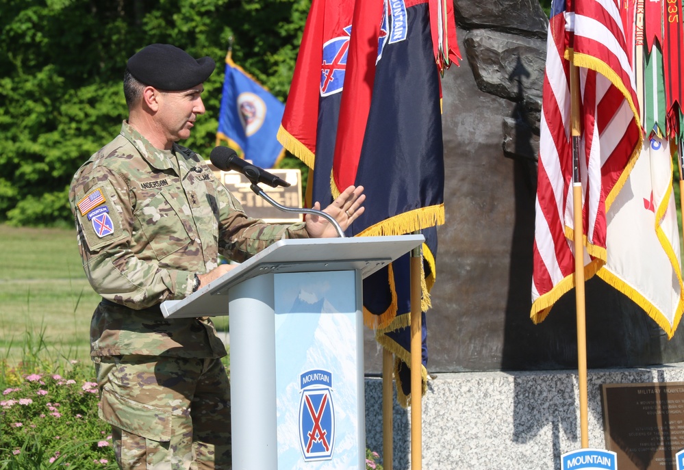 Col. Erin Miller Mountain Salute Ceremony