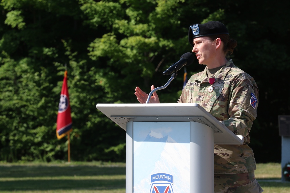 Col. Erin Miller Mountain Salute Ceremony