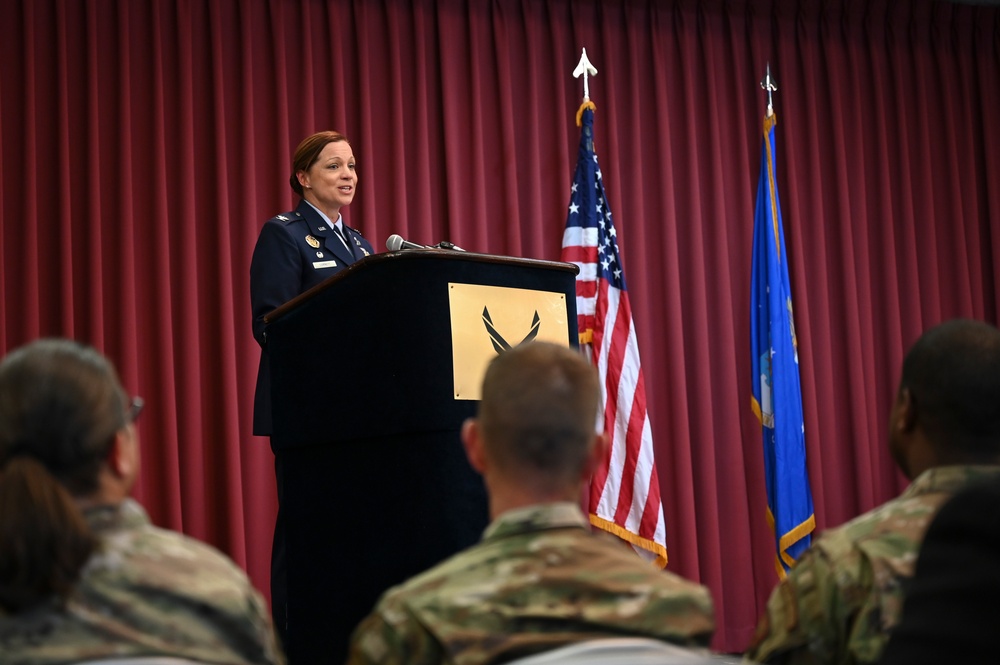 Lt. Col. Amanda Patton assumes command of the 377th FSS