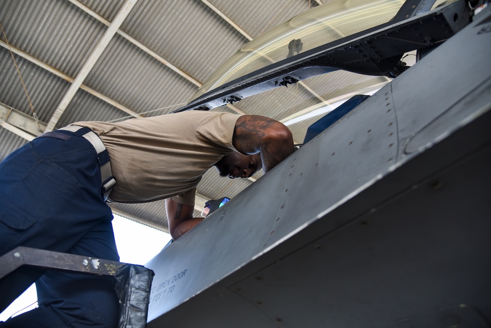 Kunsan Air Base Airman keeps jet in the mission at Cope West 23