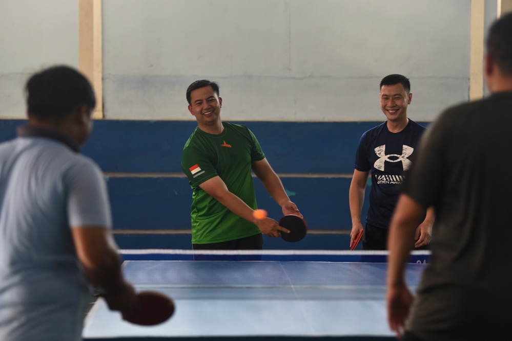 US, Indonesian Air Force members participate in Sports Day at Cope West 23