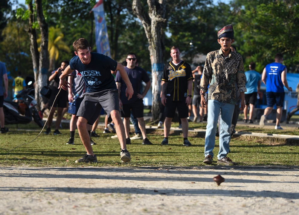 US, Indonesian Air Force members participate in Sports Day at Cope West 23