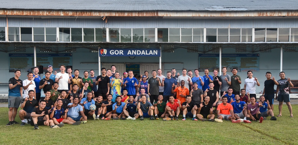 US, Indonesian Air Force members participate in Sports Day at Cope West 23