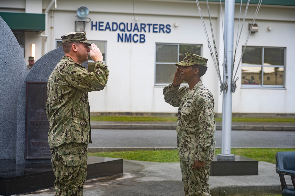 NMCB 3 relieves NMCB 5 onboard Camp Shields