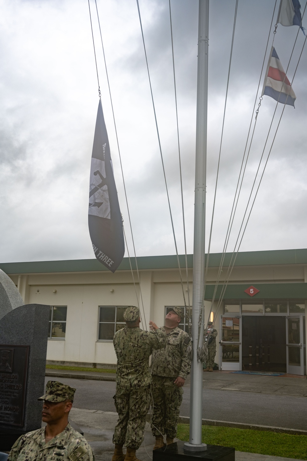 NMCB 3 relieves NMCB 5 onboard Camp Shields